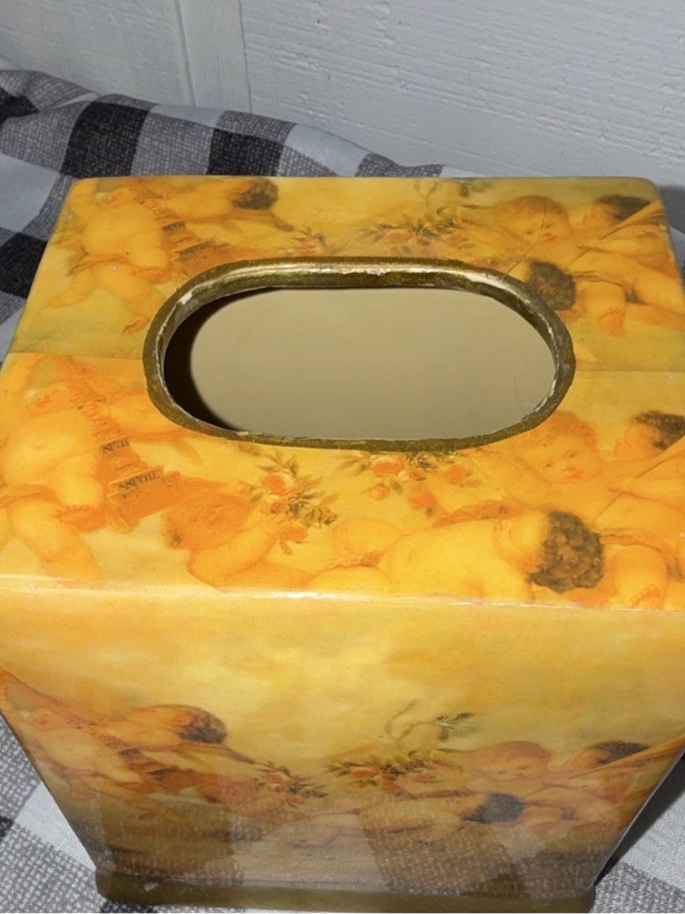 Cherub Decorative Tissue Box Cover - 90’s